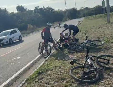 Ciclista passa por cirurgia na cabeça após ser atropelado por carro na PB-008, em João Pessoa