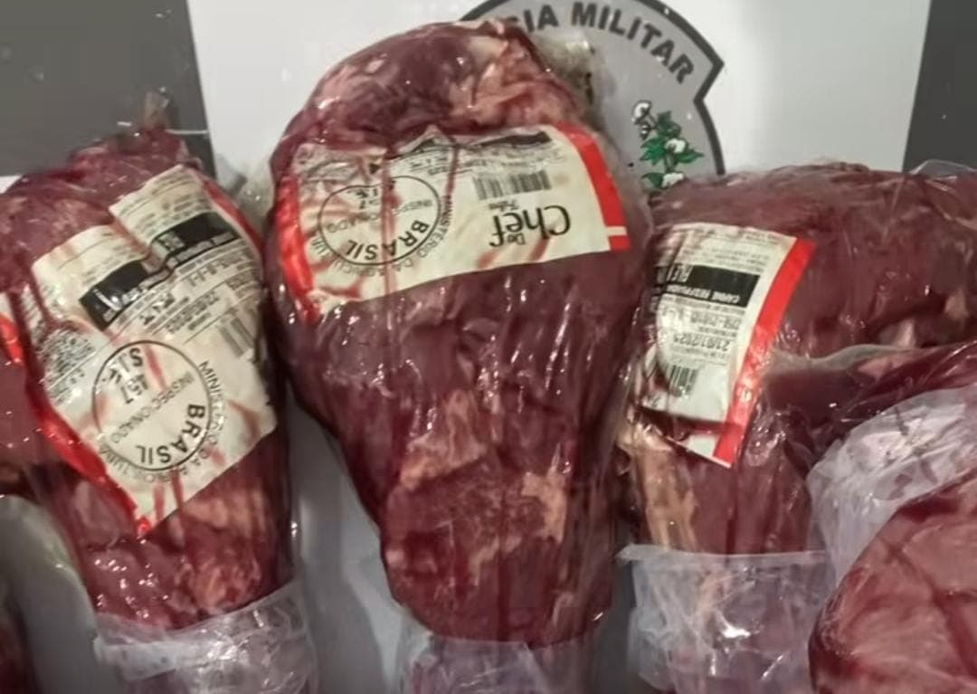 Homem é preso acusado de furtar 10kg de picanha em supermercado de João Pessoa