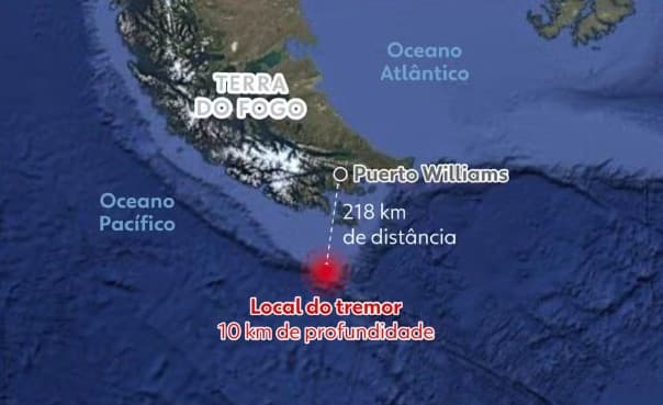 Tremor de magnitude 7.5 atinge Chile e Argentina; há alerta de tsunami