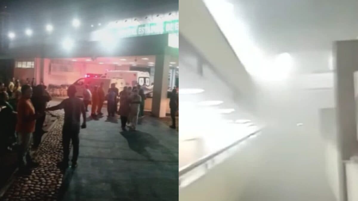 Princípio de incêndio atinge Hospital de Trauma, em João Pessoa