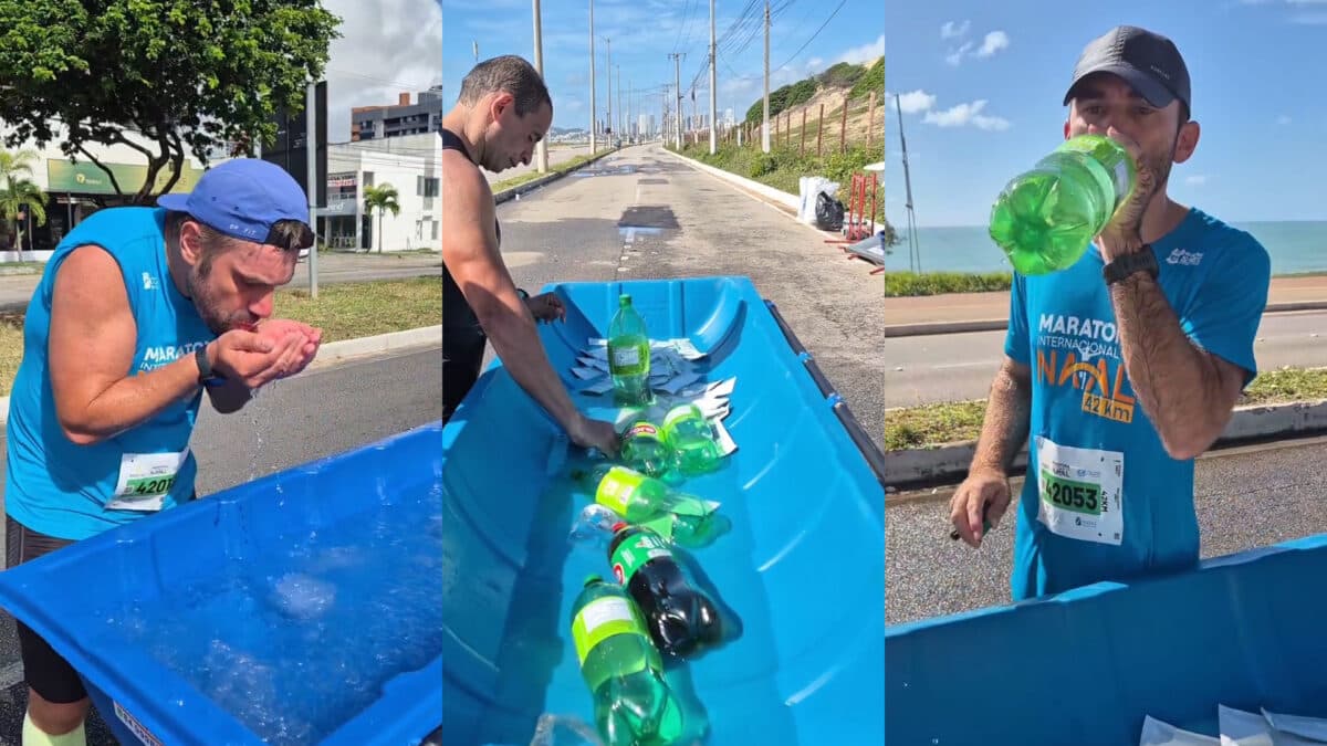 Falta d'água revolta atletas na Maratona Internacional do Natal 2025