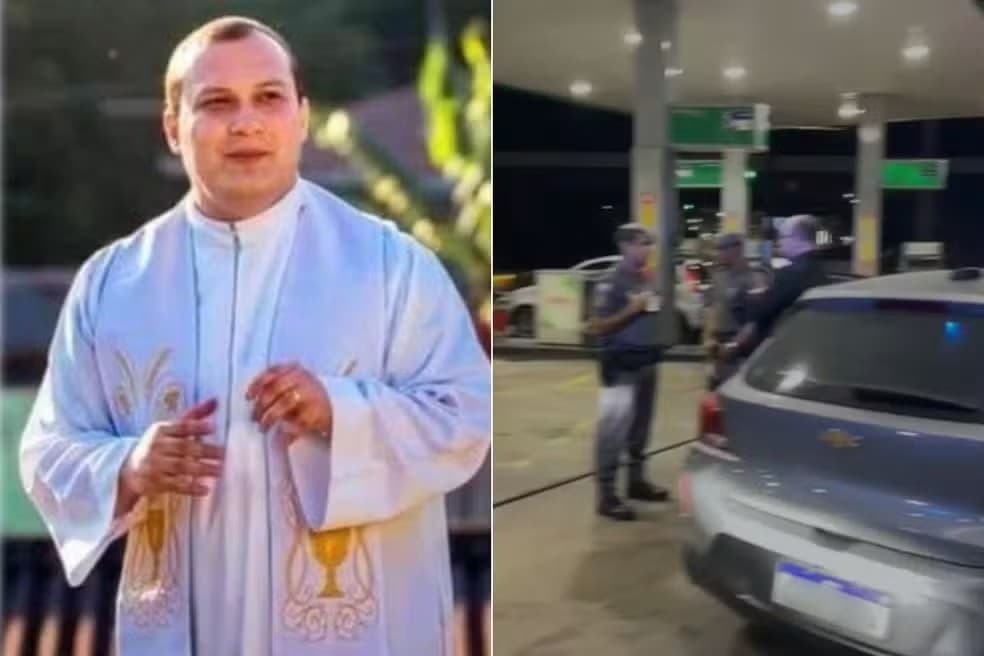 Padre bêbado quebra garrafas em posto, xinga e ameaça frentistas; bispo pede perdão pelo 'escândalo'