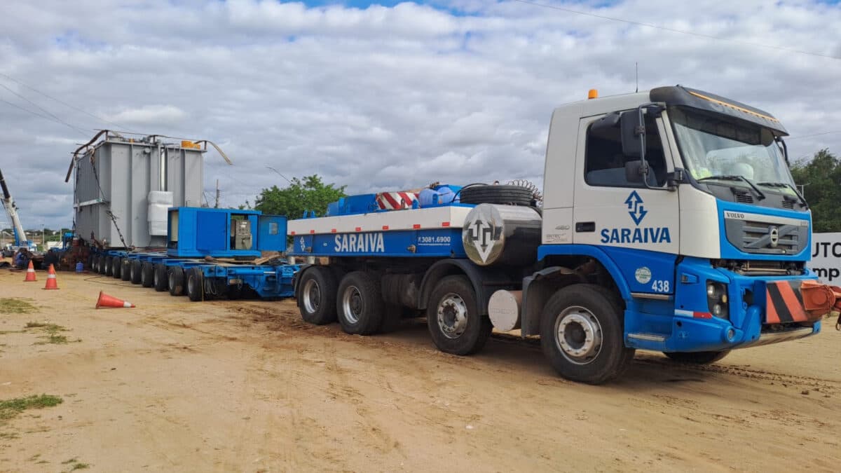 DER-PB coordena transporte do segundo transformador para usina eólica em Nova Palmeira, a partir desta segunda