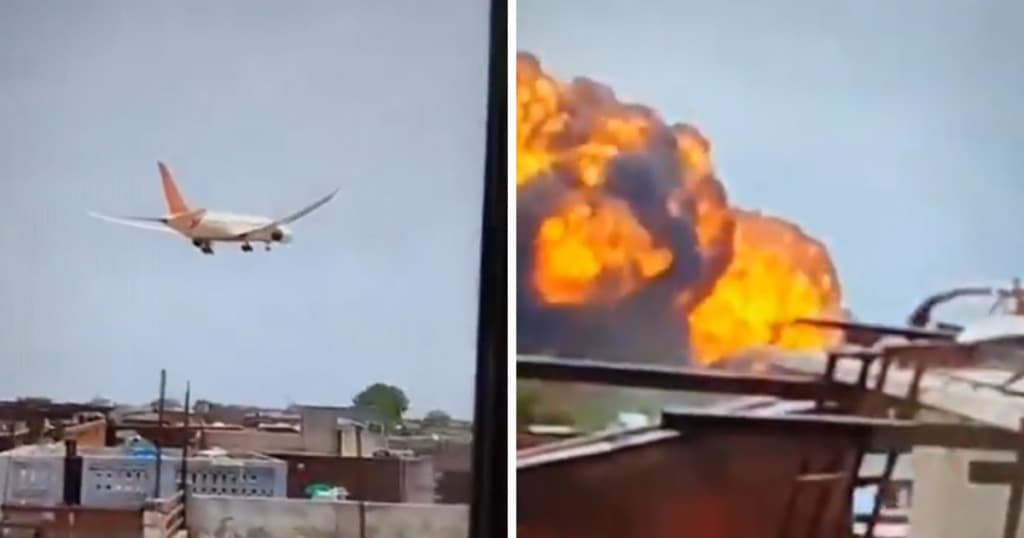 VÍDEO: avião cai com mais de 200 pessoas a bordo