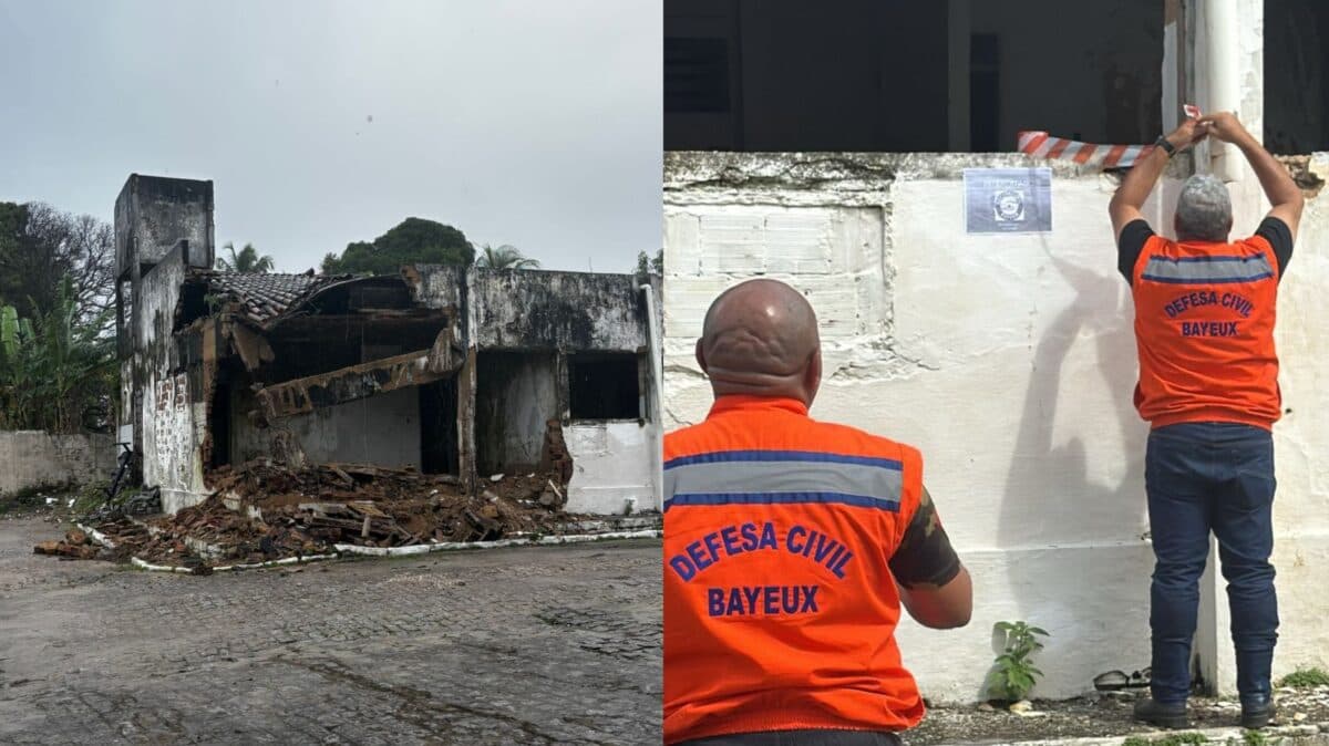 Parte da estrutura do antigo fórum de Bayeux desaba e é interditada