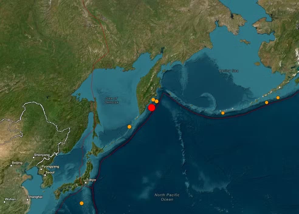 Terremoto de magnitude 8,7 é registrado na Rússia; alerta de tsunami é emitido