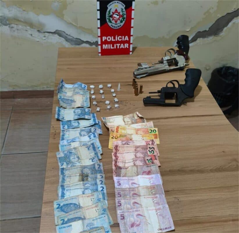 Dupla é presa com armas e drogas no litoral sul da Paraíba