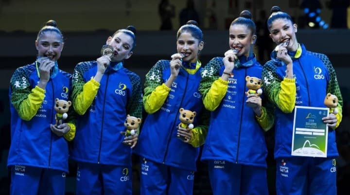 Ginástica Rítmica: Brasil é prata e conquista medalha inédita no Mundial