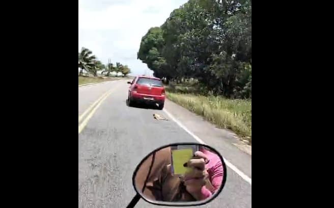 Motorista flagrado arrastando cachorro em rodovia na Paraíba é identificado pela Polícia