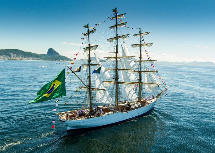 'Cisne Branco': Cabedelo recebe navio-veleiro da Marinha para visitações gratuitas neste domingo