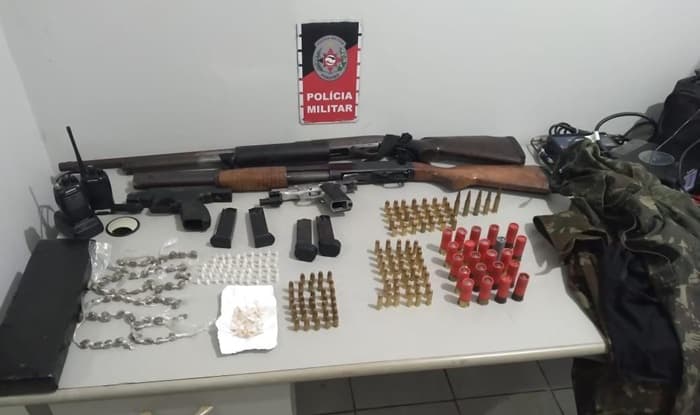 Polícia frustra ataque de facção, apreende quatro armas e 160 munições em Bayeux