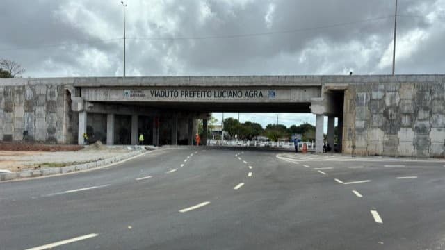 Trânsito em torno do Viaduto de Água Fria é liberado a partir desta quarta-feira, em João Pessoa