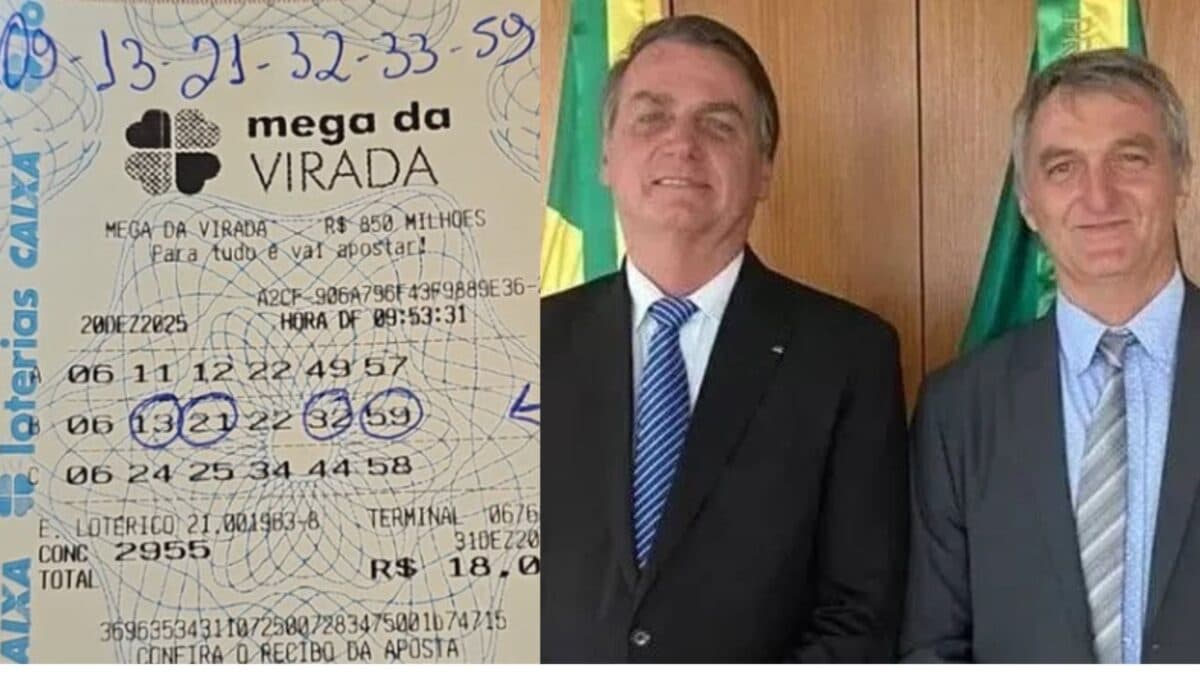 Mega da Virada: Irmão de Bolsonaro divulga que ganhou na quadra junto com ex-presidente