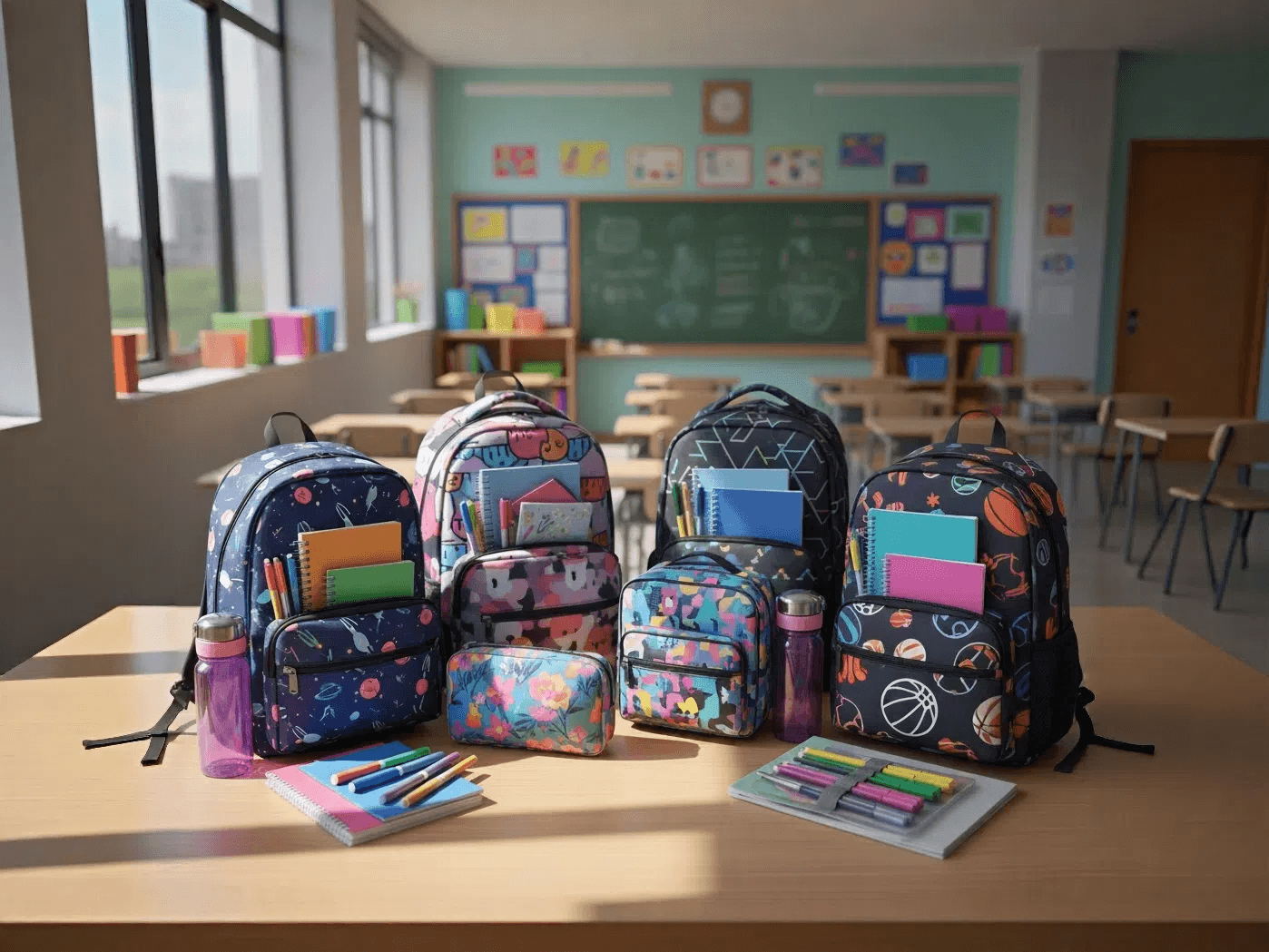 Descontaço em kit de mochila escolar para a volta às aulas