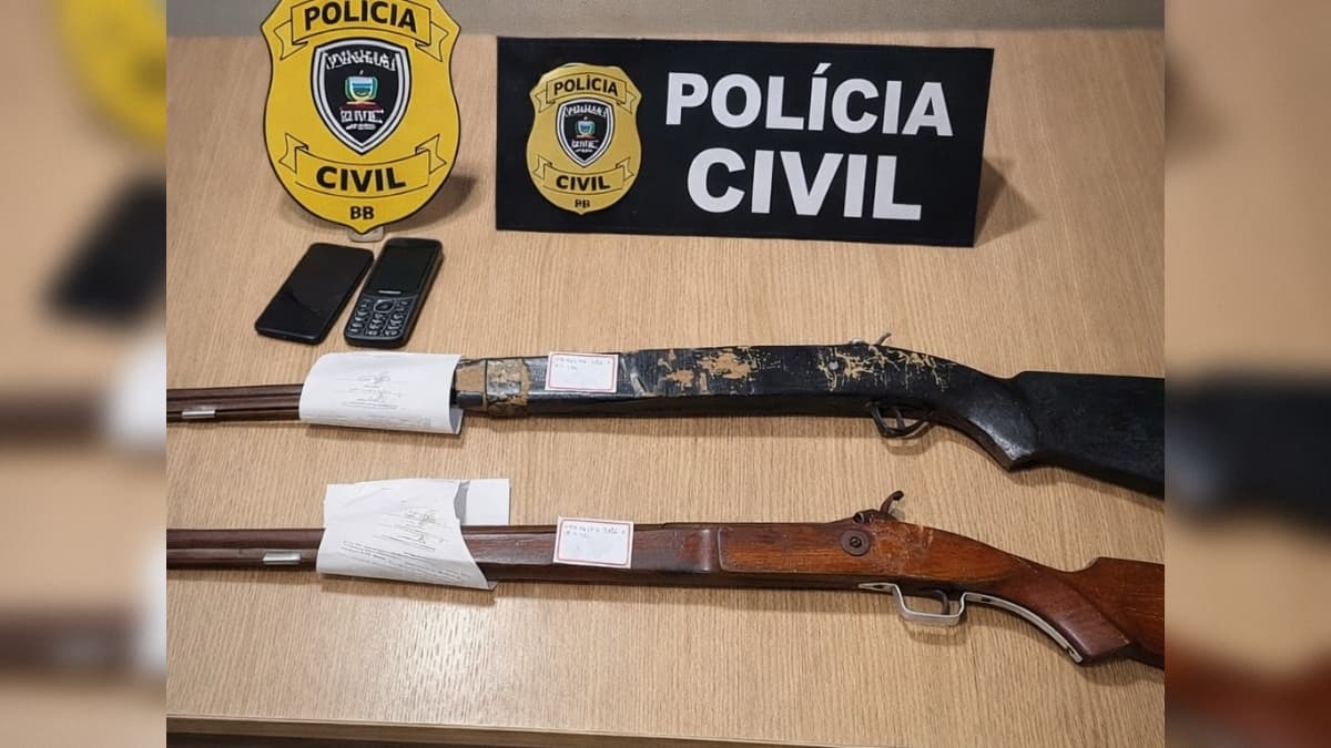 Homem é preso com armas em investigação de crimes contra crianças e adolescente em Bananeiras