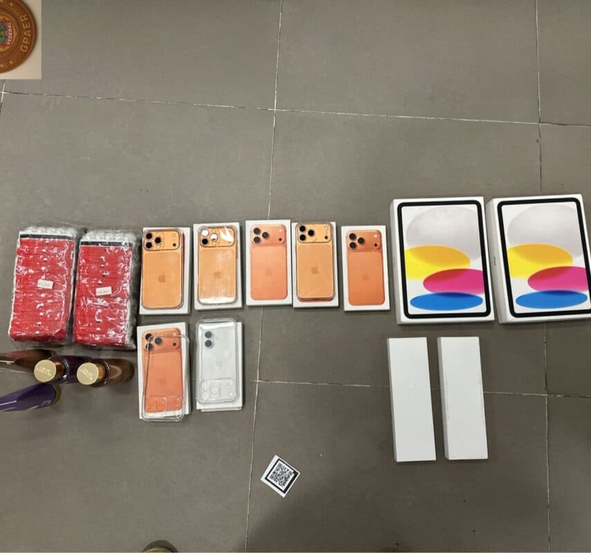 Polícia Federal prende duas pessoas e apreende carga de eletrônicos no Aeroporto de João Pessoa