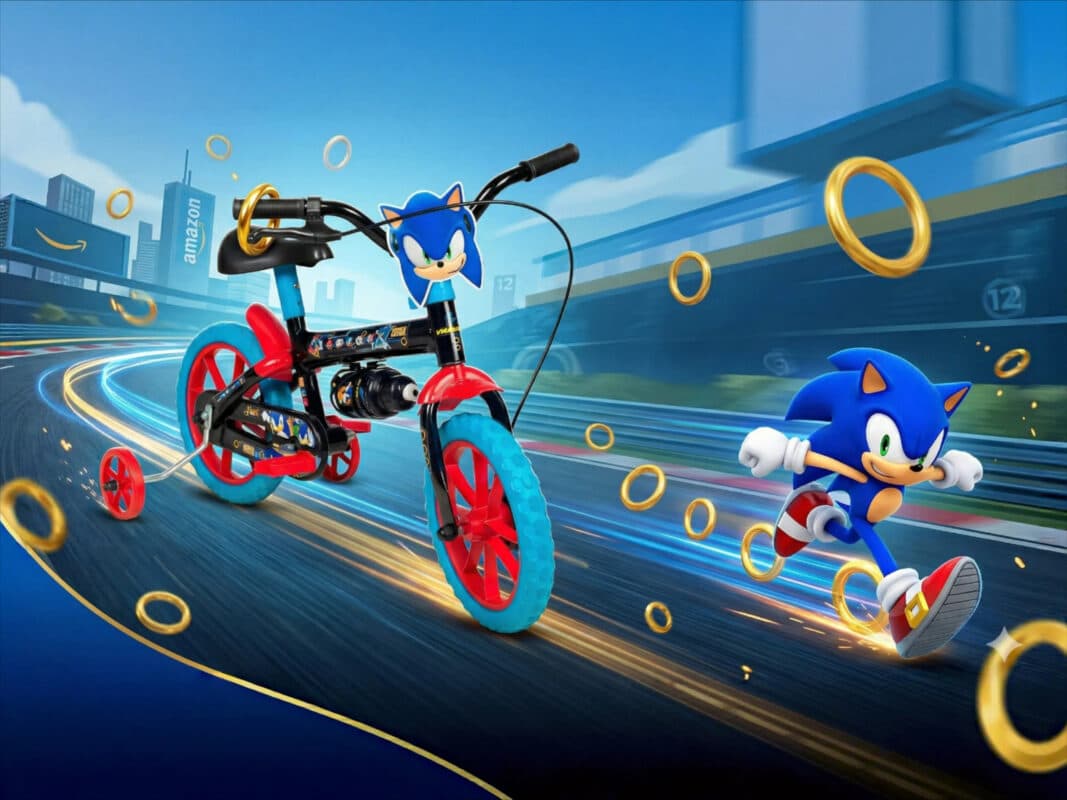 Bicicleta Infantil Sonic Aro 12 com 44% OFF na Amazon: Menor Preço do Ano!