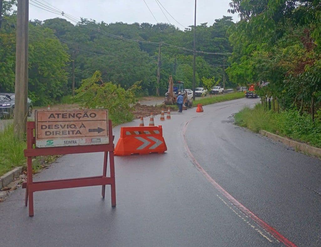 Semob-JP interdita Ladeira do Timbó para obra de recuperação da via