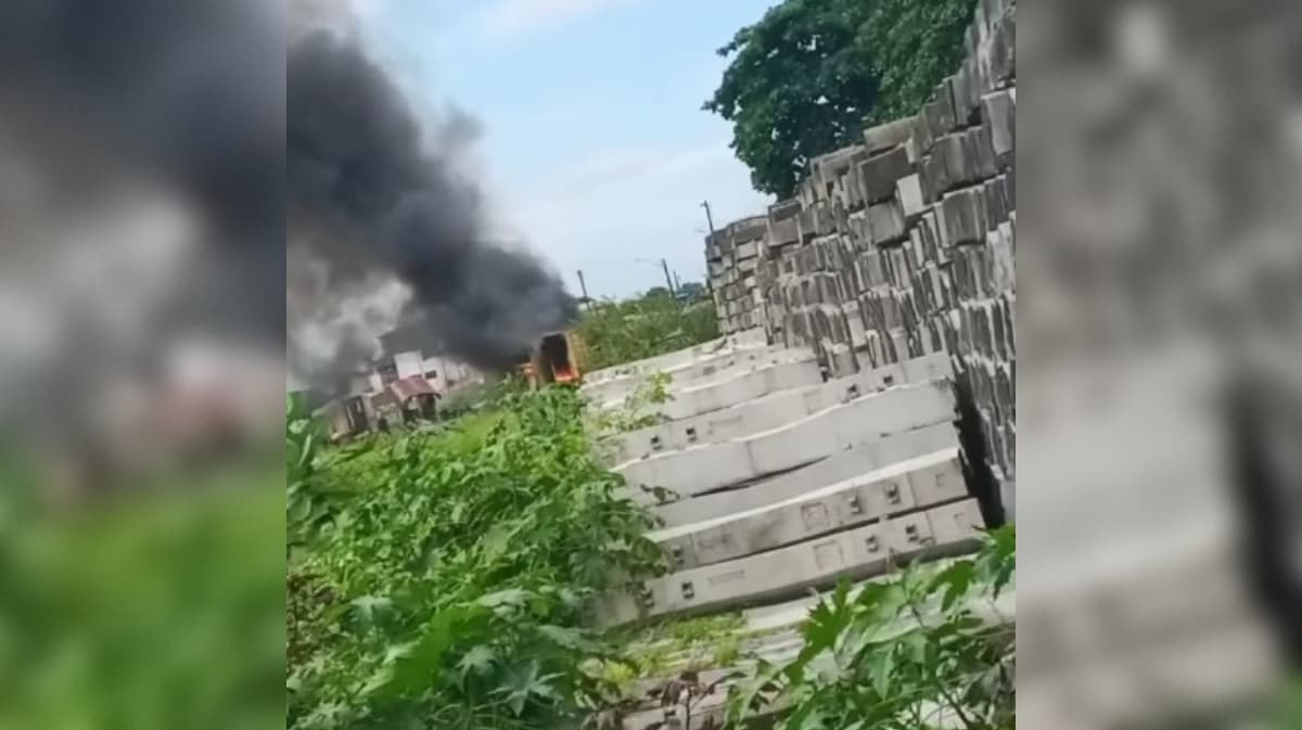 Princípio de incêndio atinge vagão inoperante no pátio da Estação Cabedelo