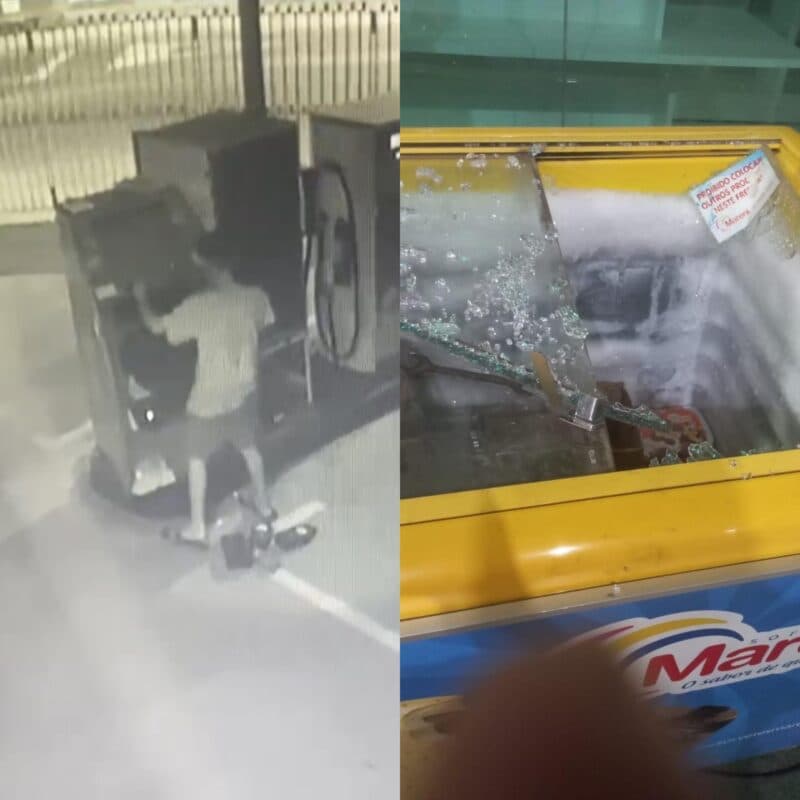 Homem arromba cofre de posto, não encontra dinheiro e furta sorvetes em Cajazeiras