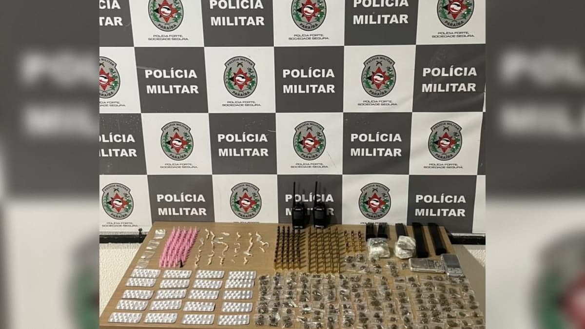 Polícia Militar grande quantidade apreende drogas e munições em João Pessoa