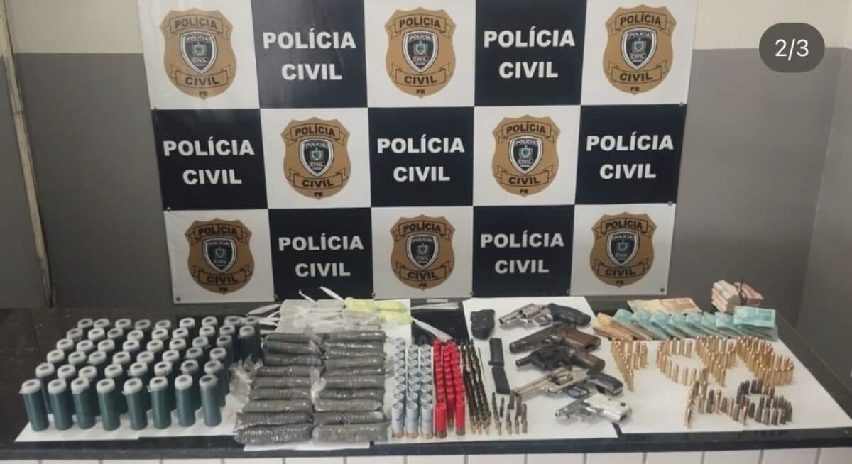 Operação prende homem por comércio ilegal de armas e apreende arsenal em Alagoa Grande