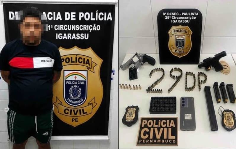 Líder de facção criminosa em Arara, Paraíba, é preso em Pernambuco