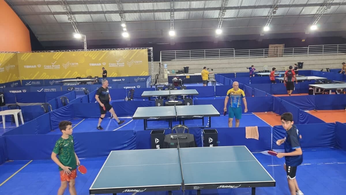 Copa Brasil de Tênis de Mesa 2026 começa hoje em João Pessoa
