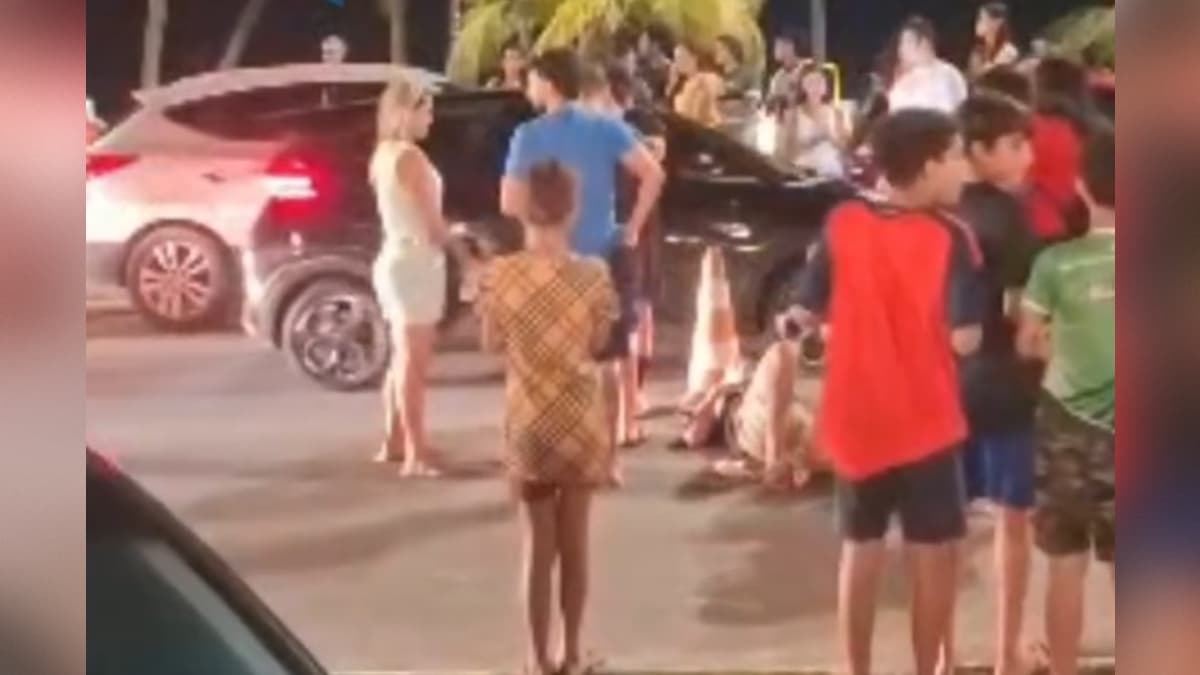 Motociclista perde controle de moto e cai na orla do Cabo Branco