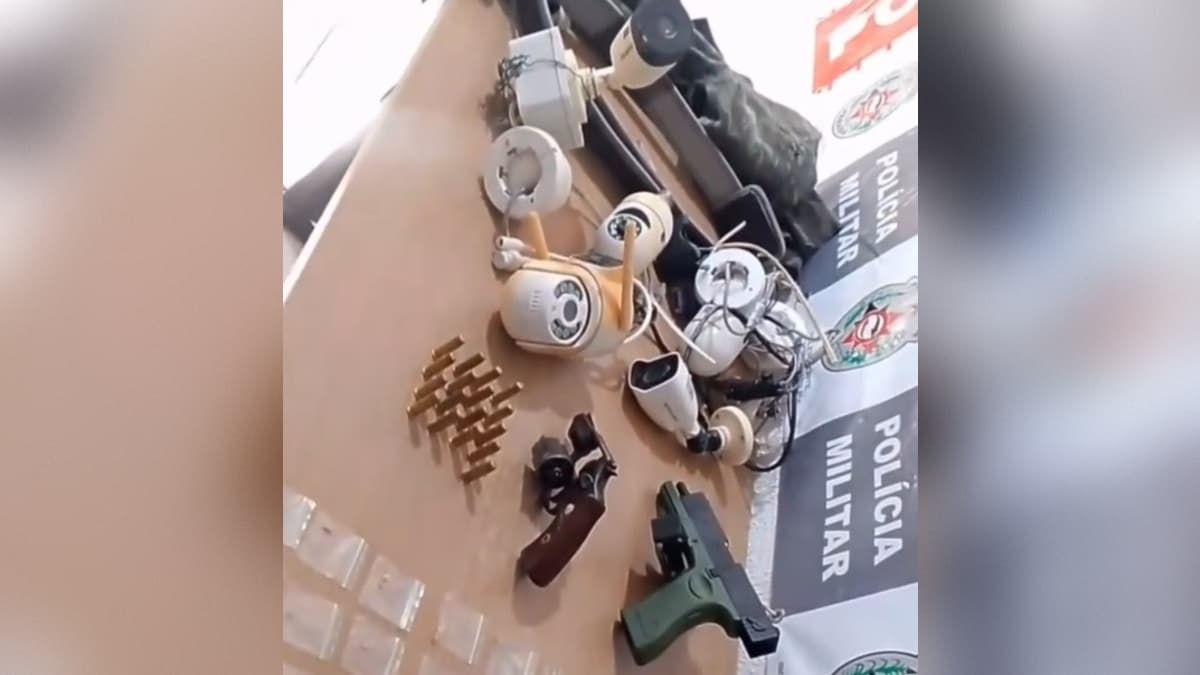 Arma de fogo e câmeras clandestinas são apreendidas no Bessa