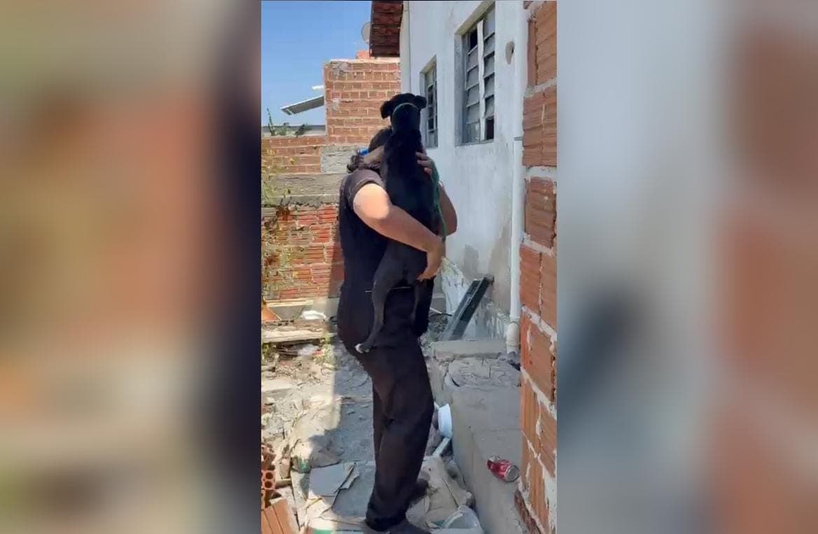 Polícia Militar atende denúncia e resgata cão vítima de maus-tratos em Patos