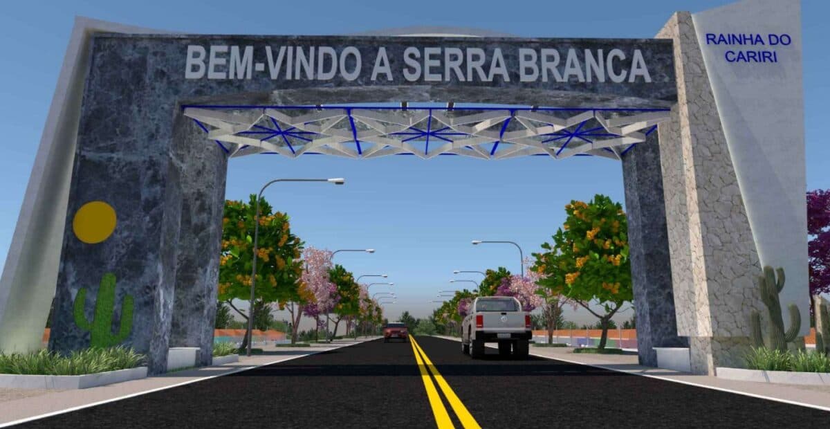 Prefeitura de Serra Branca deve gastar mais de R$ 990 mil em portal na entrada da cidade