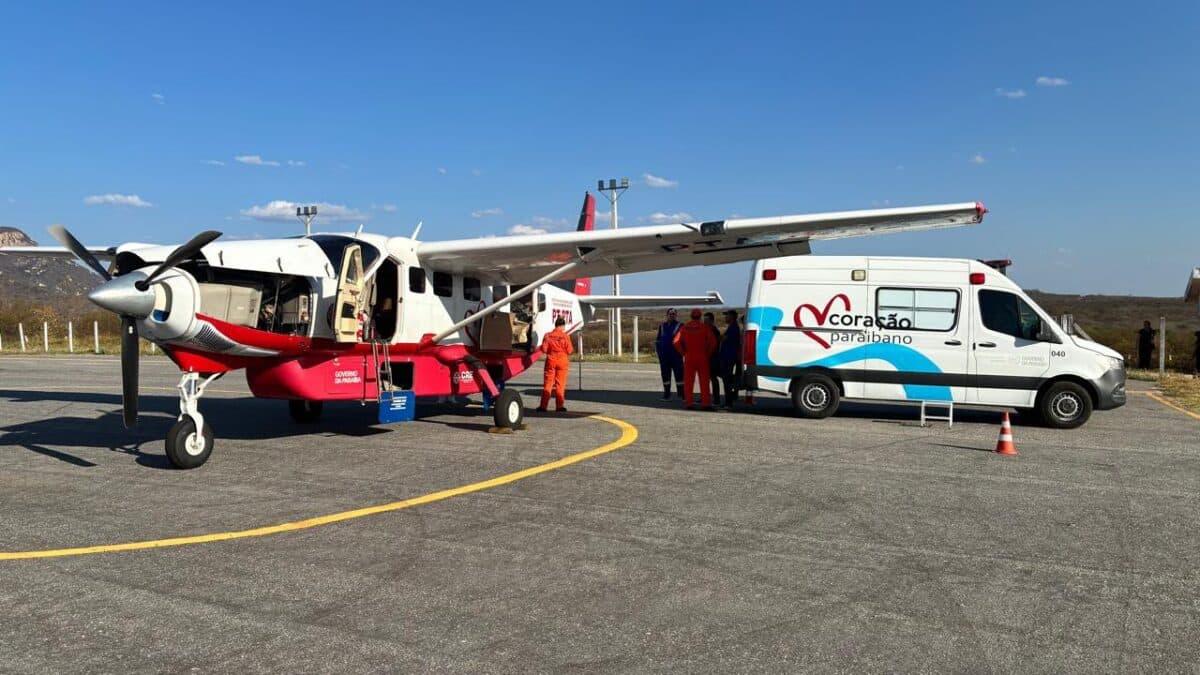 Resgate Aeromédico do Corpo de Bombeiros faz três transferências de pacientes em um único dia na Paraíba