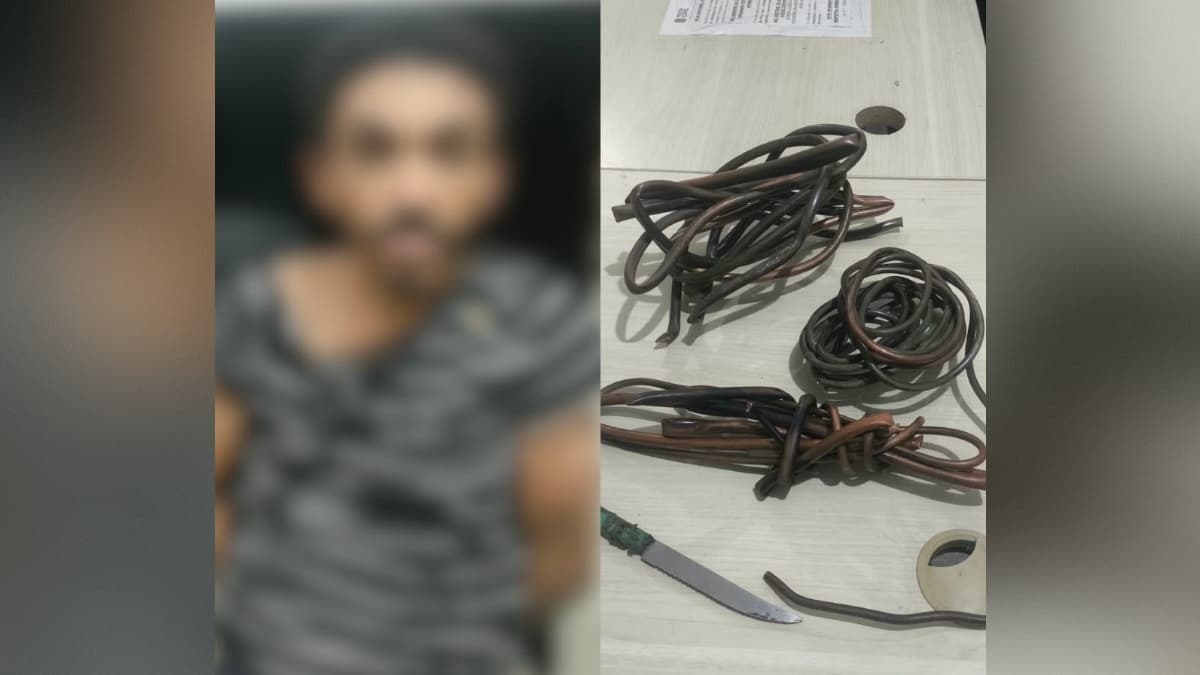 Homem é preso suspeito de furtar tubulações de cobre de empresa em Cajazeiras