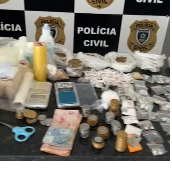 Operação prende dois homens e apreende adolescente com grande quantidade de drogas em Alagoa Grande