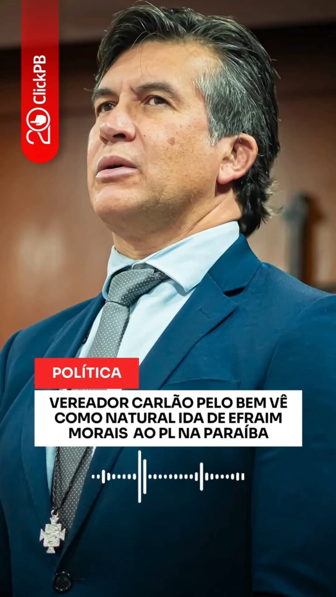 Carlão Pelo Bem vê como natural ida de Efraim morais ao PL #EfraimFilho #PLParaíba #shorts