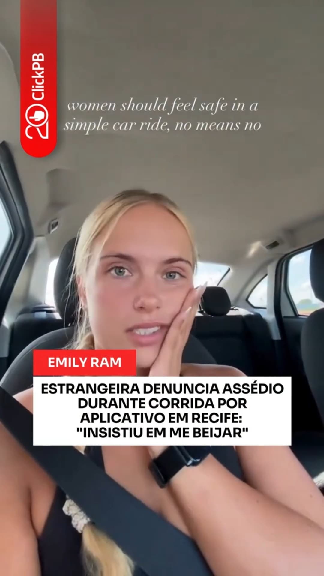 Influenciadora denuncia assédio em corrida por app #Assédio #Segurança #Shorts