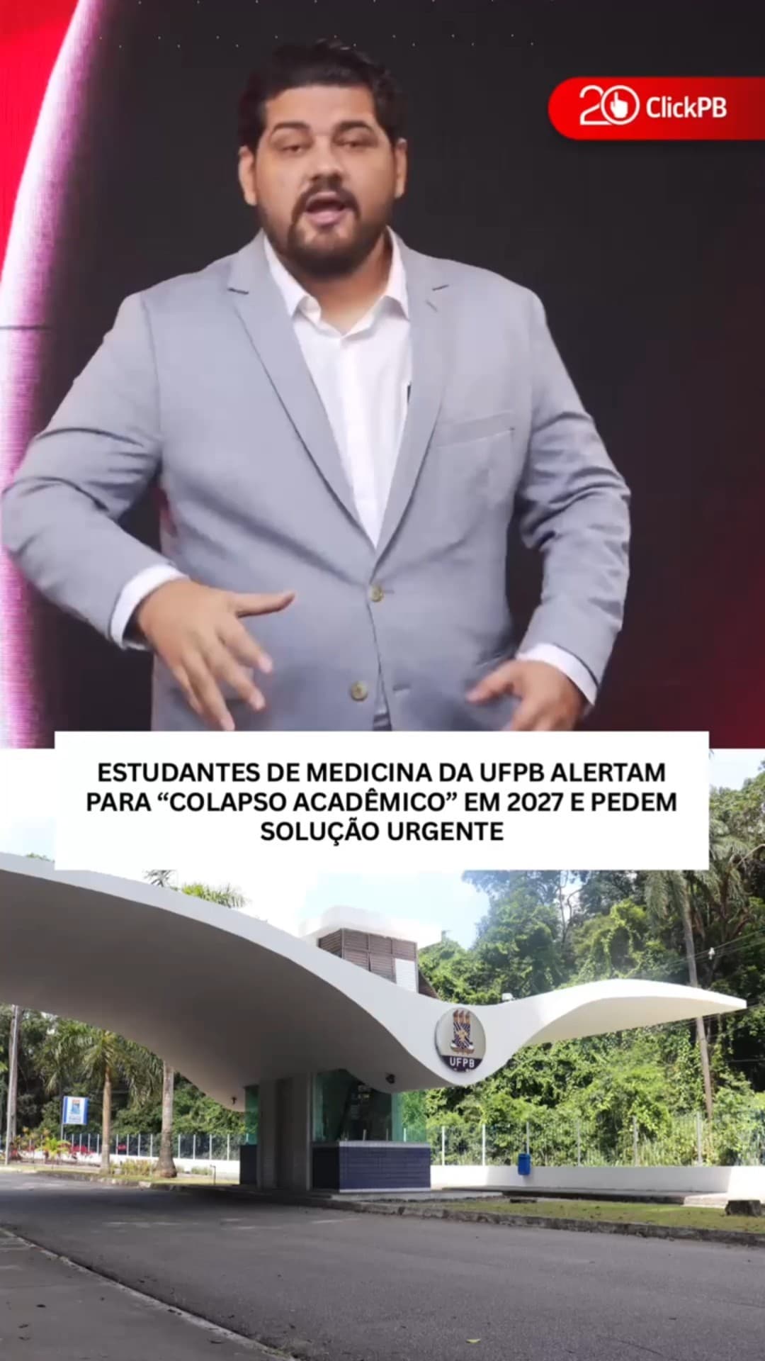 Protesto de estudantes de Medicina da UFPB #UFPB #Medicina #shorts