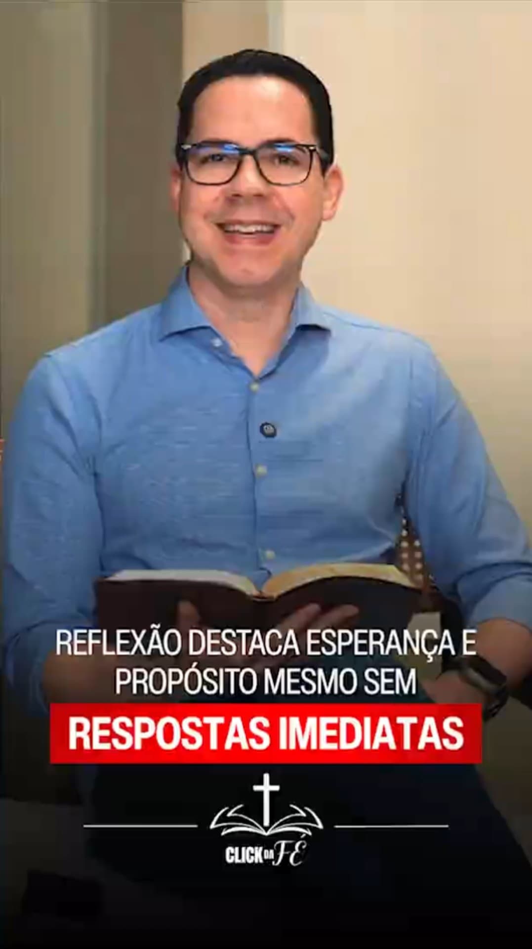 Reflexão destaca esperança e propósito mesmo sem respostas imediatas #Fé #Mensagem #Shorts