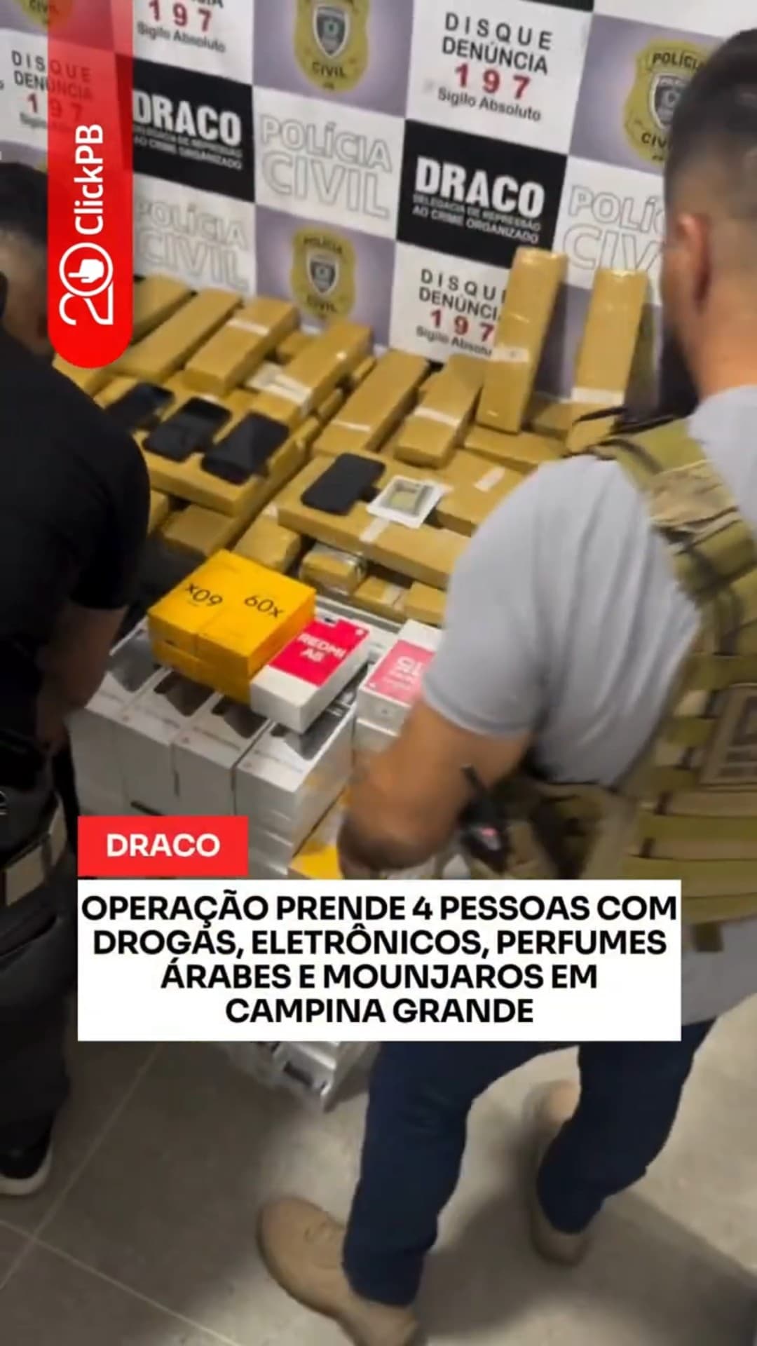 Operação prende 4 pessoas com drogas, eletrônicos, perfumes e mounjaros #Draco #Tráfico #Shorts