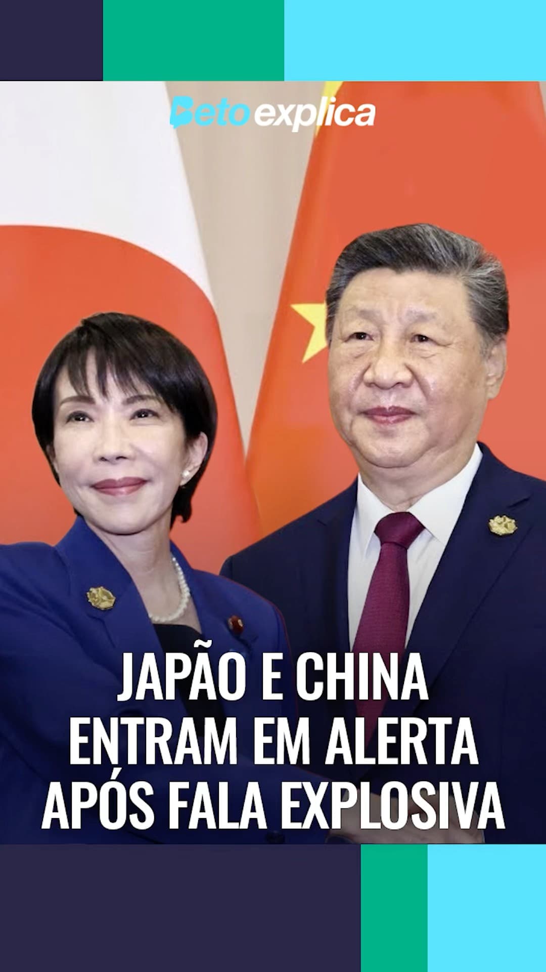 🔥 JAPÃO x CHINA: A TENSÃO SUBIU DE NÍVEL #shorts