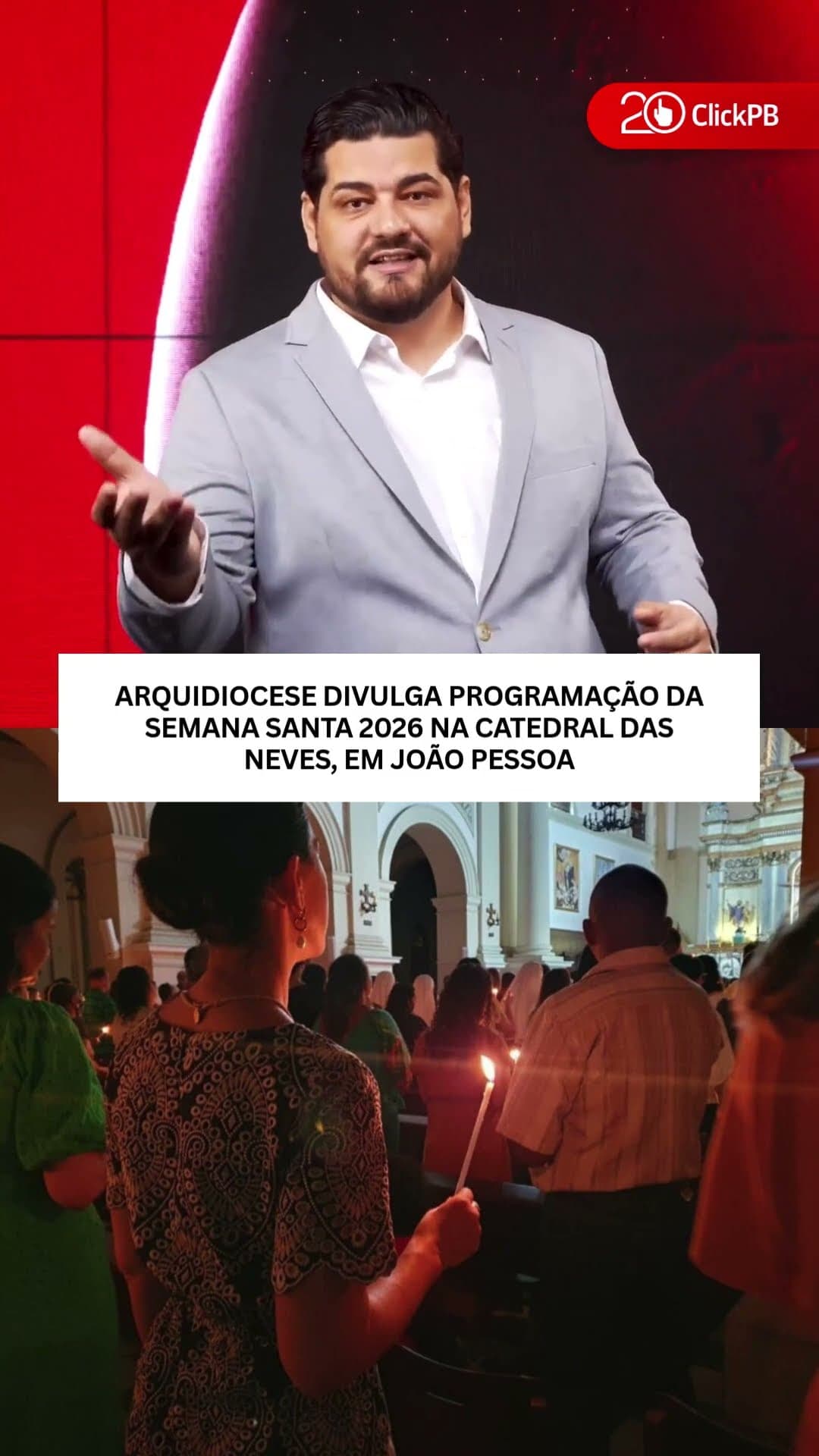 Semana Santa 2026 tem programação divulgada na Paraíba #SemanaSanta #JoãoPessoa #Shorts