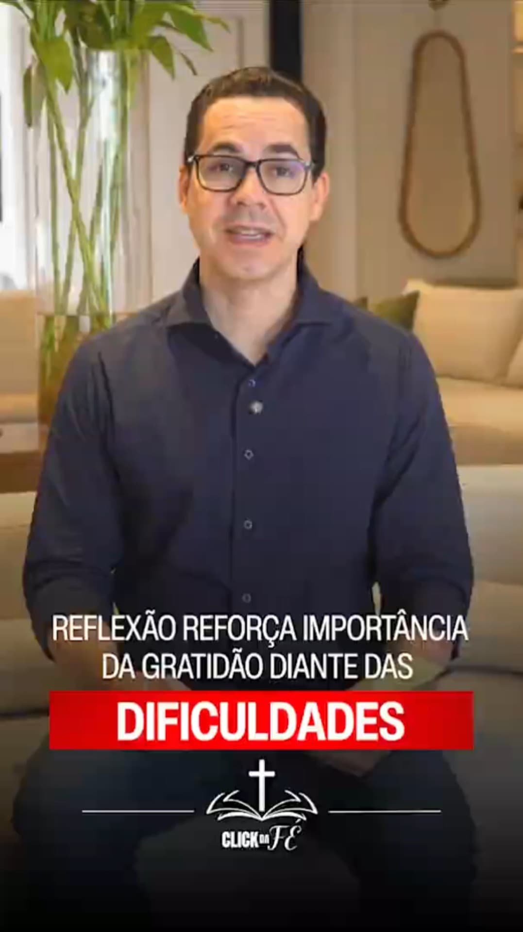Reflexão reforça importância da gratidão diante das dificuldades #Gratidão #Fé #Shorts