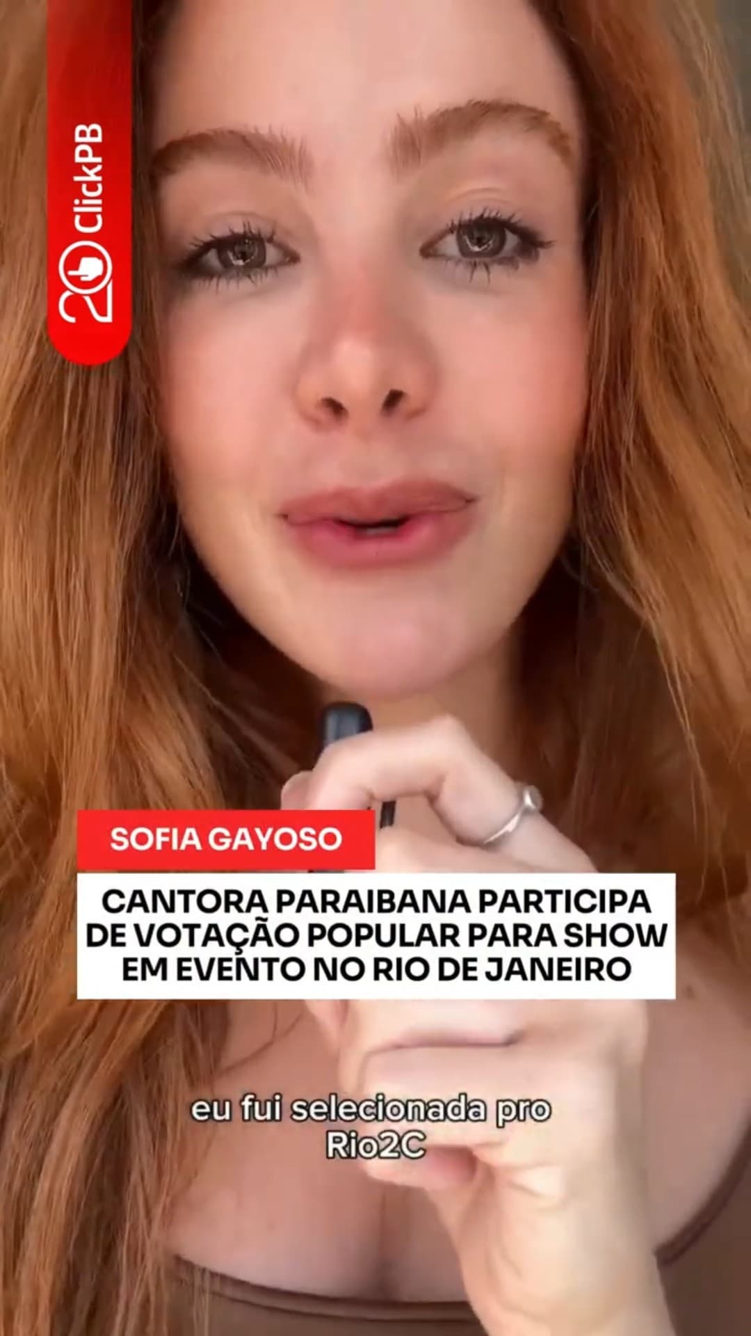 Cantora paraibana, Sofia Gayoso, disputa vaga no Rio2C #SofiaGayoso #Rio2C #Shorts