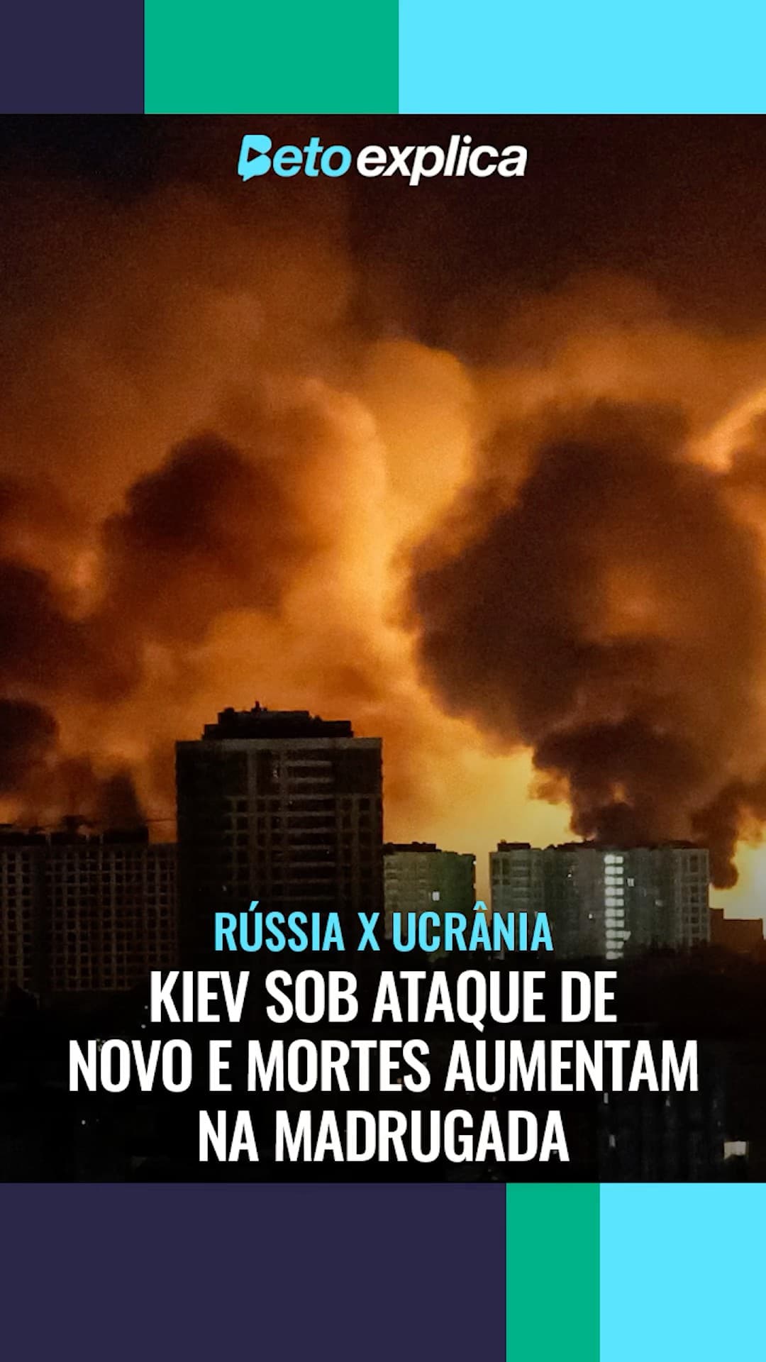 ⚠️ NOITE DE TERROR EM KIEV: PRÉDIOS ATINGIDOS E VÍTIMAS CONFIRMADAS #shorts