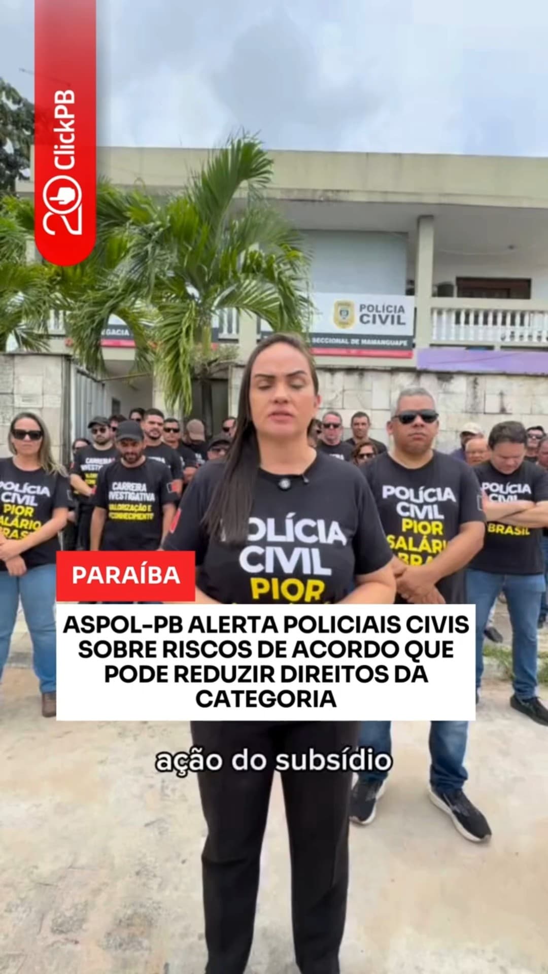 ASPOL-PB alerta sobre acordo e direitos #ASPOLPB #PolíciaCivilPB #shorts