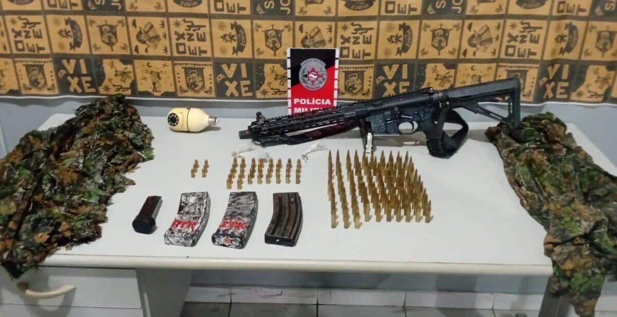 Polícia apreende adolescente com fuzil e munições em Bayeux
