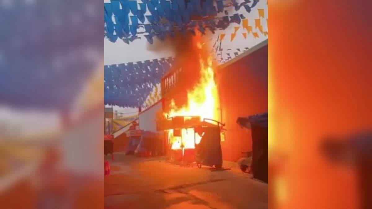 Incêndio atinge barraca na área de ambulantes do São João de Campina Grande; perícia investiga causa