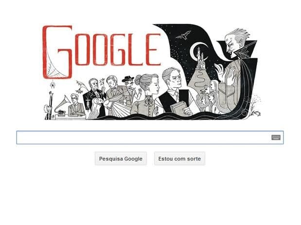 Bram Stoker, autor de Drácula, é lembrado pelo Google