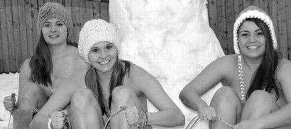 Posar nu na neve vira mania na internet